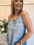 Load image into Gallery viewer, Touch Of Sparkle Cami Top - Blue