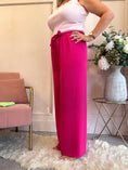 Load image into Gallery viewer, Tie Belt Wide Pant - Cerise Pink - Wardrobe By Simone