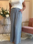 Load image into Gallery viewer, Dare To Stand Out Striped Pant - Indigo/Soft Blue - Wardrobe By Simone