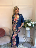 Load image into Gallery viewer, Tropical Paradise Shirt & Pant Set - Navy/Mix - Wardrobe By Simone