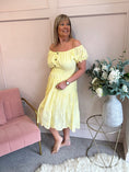 Load image into Gallery viewer, Vibes Of Summer Midi Dress - Soft Yellow - Wardrobe By Simone