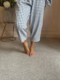 Load image into Gallery viewer, Gingham Pants - Grey/Blue One Size