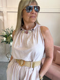 Load image into Gallery viewer, Ruched Neckline Sleeveless Top - Dusky Pink