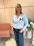 Load image into Gallery viewer, H Cardigan - Pale Blue - Wardrobe By Simone
