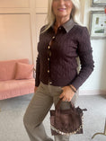 Load image into Gallery viewer, Brown Collared Cardigan- Brown