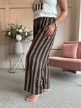 Load image into Gallery viewer, Striped Pant - Brown/Cream