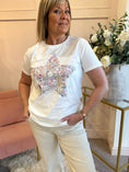 Load image into Gallery viewer, Itsy Bitsy Floral Star T-Shirt - White - Wardrobe By Simone