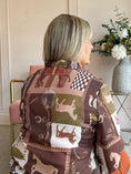 Load image into Gallery viewer, Horse & Bridle Zip Jacket - Browns/Greens