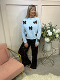 Load image into Gallery viewer, Cute Bow Jumper - Pale Blue