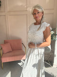 Load image into Gallery viewer, Ditsy Dress - Beige/White - Wardrobe By Simone