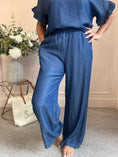 Load image into Gallery viewer, Wide Leg Pant - Dark Denim One Size