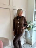 Load image into Gallery viewer, Jewel Button Shirt - Brown