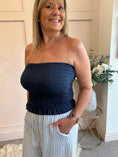 Load image into Gallery viewer, Bandeau Top - Navy - Wardrobe By Simone