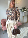 Load image into Gallery viewer, Fitted Sequin Top - Leopard