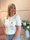 Load image into Gallery viewer, Sealife Embroidered Cardigan - Soft Cream - Wardrobe By Simone