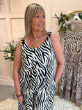 Load image into Gallery viewer, Zebra Jumpsuit - Black/White - Wardrobe By Simone
