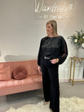 Load image into Gallery viewer, Satin Blouse - Black