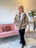 Load image into Gallery viewer, Short Hoody Inserted Jacket - Taupe