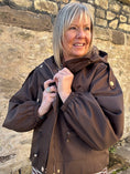 Load image into Gallery viewer, Short Hooded Jacket - Brown