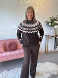 Load image into Gallery viewer, Alpine Wonderland Jumper - Brown