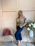 Load image into Gallery viewer, Cosy Striped Waistcoat - Brown/Cream