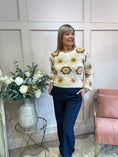Load image into Gallery viewer, Crochet Jumper - Cream/Tan - Wardrobe By Simone