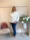 Load image into Gallery viewer, Flower Embroidered Shirt - White