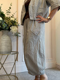 Load image into Gallery viewer, Gingham Little Jacket & Pants Set - Taupe/White