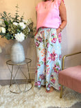 Load image into Gallery viewer, Flower Power Palazzo Pant - Powder Blue/Mix - Wardrobe By Simone