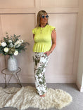 Load image into Gallery viewer, Cute Peplum Top - Lime Green - Wardrobe By Simone