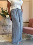 Load image into Gallery viewer, Dare To Stand Out Striped Pant - Indigo/Soft Blue - Wardrobe By Simone