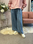 Load image into Gallery viewer, Denim Wide Leg Pant - Light Blue - Wardrobe By Simone
