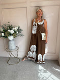 Load image into Gallery viewer, Palm Leaf Jumpsuit - Brown/Cream - Wardrobe By Simone
