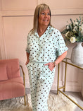 Load image into Gallery viewer, Polka Dot Shirt Pant Set - Mint/Brown - Wardrobe By Simone