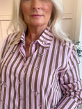 Load image into Gallery viewer, Jewels & Stripes Shirt - Candy Pink/Caramel