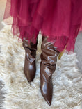 Load image into Gallery viewer, Ruched Pull On Boot - Brown