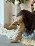 Load image into Gallery viewer, Ruched Pull On Boot - Beige