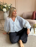 Load image into Gallery viewer, So Pretty Open Knit Cardigan - Soft Blue