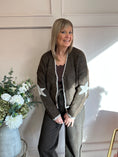 Load image into Gallery viewer, Star Cardigan - Brown/Beige - Wardrobe By Simone