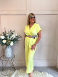 Load image into Gallery viewer, V Neck Jumpuit - Yellow One Size