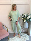 Load image into Gallery viewer, Top & Harem Pant Set - Soft Sage Green - Wardrobe By Simone