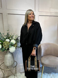 Load image into Gallery viewer, Suedette Zipped Jacket - Black