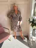 Load image into Gallery viewer, Leopard Mid Dress - Brown/Black - Wardrobe By Simone