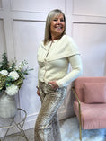 Load image into Gallery viewer, Cape Style Cardigan - Cream