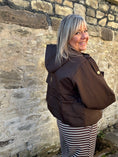 Load image into Gallery viewer, Short Hooded Jacket - Brown