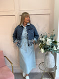 Load image into Gallery viewer, Embroidered Denim Jacket - Denim Blue - Wardrobe By Simone
