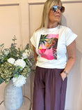 Load image into Gallery viewer, Leopard & Cocktail T Shirt - White