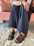 Load image into Gallery viewer, Chunky Studded Loafer - Brown