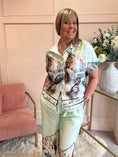 Load image into Gallery viewer, Vienna Scene Shirt & Pant Set - Mint/Mix - Wardrobe By Simone