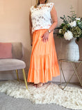 Load image into Gallery viewer, Gypsy Maxi Skirt - Orange - Wardrobe By Simone